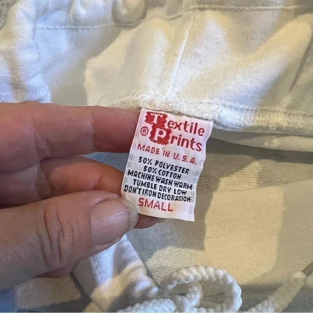 Vintage 1988 Santa Barbara Beach Short Sleeve Top nautilus dolphin print small - Picture 7 of 7